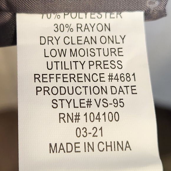 Gioberti Formal Suit Vest Men's XXL Gray Adjustable Strap Real Pockets VS-95 - Picture 4 of 6